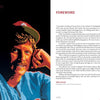 The left page of "Dick Allen, The Life and Times of a Baseball Immortal" by Schiffer Publishing, Ltd. features a painted portrait of a Phillies player in a blue jersey and red cap; the right page shows the Foreword in black text on white.
