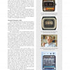 A page from "Electrifying the Wristwatch" by Schiffer Publishing, Ltd. displays text on LCDs and four images showing early LCD tech, with close-ups of quartz watches and digital displays, each image featuring a brief caption.