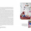 Two pages from "Rooted, Revived, Reinvented" by Schiffer Publishing, Ltd. show contemporary fiber art—fine art basketry, vibrant yarn wall pieces, and abstract textiles—with artists and titles listed next to each image.