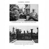 The Schiffer Publishing, Ltd. book “California Gardens of the Arts & Crafts Period” features vintage black-and-white photos of lush garden entrances and wooden gates, capturing historic California garden design.