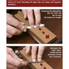 A person sharpens a knife on a whetstone, holding the blade at an angle. Red arrows show stroking directions. Text from "Japanese Knife Sharpening" by Schiffer Publishing, Ltd. explains the process and tips for honing Japanese knives with waterstones.
