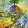 From Mirror Truth Lenormand Cards by Schiffer Publishing, Ltd., the Crossroad card (#22) features a winding path to a large tree with twisting roots against a colorful backdrop—perfect for intuitive readings.