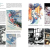 A magazine spread highlights Manhattan's Hotel des Artistes by Schiffer Publishing, Ltd., featuring Carlie Helen Johnson, her winter paintings, artistic process, mountain scenes, and interiors—capturing the spirit of West 67th Street artists.