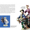 Figure Skating and the Arts by Schiffer Publishing, Ltd. highlights porcelain figurines, including an 18th-century dressed couple and a skating pair holding hands, beautifully presented on white backgrounds.