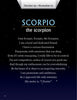 A page from Schiffer Publishing, Ltd.’s "In the Night Sky" features Scorpio traits, the motto “I Desire!”, and October 23—November 21 dates on a dark blue starry background—perfect for young astrology enthusiasts.