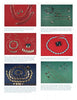 A catalog page showcases six photos of jewelry sets featured in "Identifying Sarah Coventry Jewelry, 1949-2009" by Schiffer Publishing, Ltd., with descriptive text beneath each—a treat for vintage jewelry enthusiasts.