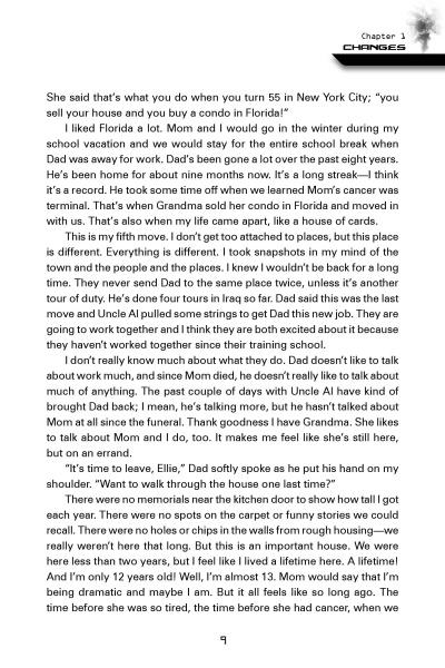 A scanned book page from "SPI: The Case of the Dark Shadow" by Schiffer Publishing, Ltd. features text about family, memories, and loss. The narrator reflects on growing older, their mother’s death, and family traditions under the heading CHANGES.