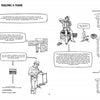 The Graphic Guide to Beekeeping by Schiffer Publishing, Ltd. features step-by-step frame assembly, diagrams of frame types and nails, essential tools, and clear illustrations to help users build wooden beekeeping frames.