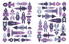 Where Is My Car?" by Schiffer Publishing, Ltd. features colorful geometric rockets in purple, blue, and white, organized in two rectangular groups—perfect for seek and find activities that build observation and memory skills.