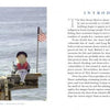 A soft doll in nautical attire sits on a pier beside a small American flag, evoking coastal charm. On the right, the text introduces "The Jersey Shore" from Schiffer Publishing, Ltd. against a white background.