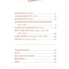 The table of contents for "Wool" by Schiffer Publishing, Ltd. lists chapter titles and page numbers in red and black text, including sections on U.S. wool history, industry innovations, production trends, glossary, and index.