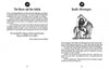 From Schiffer Publishing, Ltd.'s "50 Famous Fables and Folk Tales": one page features “The Moose and the Catfish,” a moose and catfish fable; the other, “Death’s Messengers,” shows a hooded figure with a scythe.