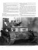 Black-and-white photo from "The Spielberger German Armor and Military Vehicle Series" by Schiffer Publishing, Ltd., shows a WWII German tank front view—main gun, tracks, armored body visible—with technical details above. No crew is present; tank is parked outdoors.