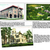 A collage for Schiffer Publishing, Ltd.'s "St. John's River": three vintage postcard-style images—brick hotel with red roof, aerial campus view by the St. Johns River, and a white academic hall—each with a brief caption.