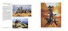 Two pages in Western Art of the Twenty-First Century (Schiffer Publishing, Ltd.) display four Western-themed paintings—cowboys, a stagecoach, and action scenes—by American artists, plus descriptive text on C. Michael Dudash.