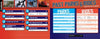 The “Past Parks & Rides” section in Coasting Around the UK by Schiffer Publishing, Ltd. features a table of contents with blue and orange accents, UK coaster images, and British park and ride names with page numbers aligned left and right.