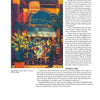 A vibrant illustration from "Philadelphia Originals" by Schiffer Publishing, Ltd. showcases an elegant restaurant with diners, floral displays, grand columns, and a high ceiling, reflecting Philadelphia style and Stephen Starr’s enduring culinary influence.