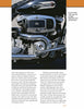 Close-up of a shiny Harley-Davidson Legends engine by Schiffer Publishing, Ltd. A brown box highlights the 1340 cc motor’s large displacement. Below, two columns showcase Harley-Davidson history and notable motorcycle features.