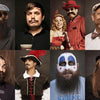 Art of the Beard by Schiffer Publishing, Ltd. features a collage of eight people with creative beards and mustaches, some in costumes or makeup, playfully celebrating pogonotrophy’s unique and elaborate facial hairstyles.