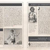 A two-page spread from "Freaks of Sideshow and Film" by Schiffer Publishing, Ltd. features text, black-and-white portraits, and historical illustrations of circus figures like Omai, Jean Baptiste Cabri, John Rutherford, James P. O’Connell, and George Constantine.