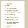 Table of contents page for "The German MG 34 and MG 42 Machine Guns" by Schiffer Publishing, Ltd., lists chapters on origins, usage, production, markings, accessories, mounts, and anti-aircraft fire. Brown text on white background.