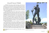 The book "Monuments and Memorials of Philadelphia" by Schiffer Publishing, Ltd. features the bronze statue of General Casimir Pulaski, displayed outdoors on a stone pedestal among trees under the sky in historic Philadelphia.