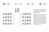 A black and white diagram from The High Deck by Schiffer Publishing, Ltd. features geometric symbols—circles, squares, triangles, Xs, Os—in two grids labeled like/dislike, with explanatory text about this archetypal mirror on the right.