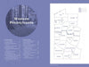 On the right, a map highlights Western Pennsylvania's counties; on the left, a forest background, the title "Pennsylvania's Preserved Lands," and notable Northwest and Southwest sites, from Schiffer Publishing, Ltd.