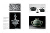 A collage features ornate ceilings, a crystal chandelier, Schiffer Publishing’s Cast black cast iron cookware highlighting casting techniques, and an ancient greenish metal vase with handles, all set on white with text at left.