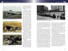 A two-page spread from “Disasters in Space” by Schiffer Publishing, Ltd. shows black-and-white photos of wreckage, a rescue helicopter, and a military funeral, with text columns detailing space shuttle tragedy events.