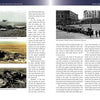 A two-page spread from “Disasters in Space” by Schiffer Publishing, Ltd. shows black-and-white photos of wreckage, a rescue helicopter, and a military funeral, with text columns detailing space shuttle tragedy events.