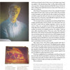 A magazine page for "The Life and Work of Harry Bertoia" by Schiffer Publishing, Ltd. displays a man’s portrait, a bronze dancer sculpture, and text about Bertoia’s life, education, and career as a mid-century modern Detroit artist and teacher.