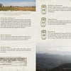 A magazine spread for Schiffer Publishing, Ltd.’s "Coulter & Payne Farm Distillery's 101 Uses for Moonshine" showcases moonshine’s versatile uses with jars and numbered text, set against rural and mountain backdrops.