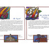 Two ornate letters, “C” and “D”, begin two panels: the left features The Capitol with grape myrtle and art; the right showcases the Decorative Arts Museum—highlights from "Williamsburg A-Z" by Schiffer Publishing, Ltd.