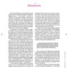 The Lilies & Magnolias magazine page by Schiffer Publishing, Ltd. titled Introduction features a decorative header, colored dots and lines along the top and right edges, and subtle antique botanical art, blending black, pink, and yellow in a charming modern layout.