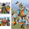 Santa Fe Reflections by Schiffer Publishing, Ltd. captures Native American dancers in vibrant regalia performing at outdoor Santa Fe festivals, with a mountain backdrop highlighting Indigenous culture and tradition.