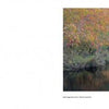 Pinelands by Schiffer Publishing, Ltd. features a peaceful autumn in the Pinelands National Reserve, with a calm river mirroring vibrant trees. Left side displays Thaddeus Golas’s quote: “A reality of time contains a most remarkable shunning of time values.”.