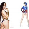 In Alvarado's Cosplay Pin-ups from Schiffer Publishing, Ltd., two women channel pop culture icons in Wonder Woman and Captain America-inspired costumes—ideal inspiration for cosplay photography fans.