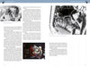 Two pages from "Project Mercury" by Schiffer Publishing, Ltd. display black-and-white photos of astronauts in spacesuits, a space capsule, and a U.S. sign, alongside text about NASA’s Mercury program and John Glenn’s flight preparations.