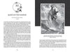An open spread from Ghosts, Legends, and Lore of the Rockies by Schiffer Publishing, Ltd. shows the "Queen of the Damned" chapter title, text and excerpt on the left, and a black-and-white illustration of a hooded woman in the Rockies on the right with a caption.