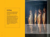 Four whole fish hang in a smoker with visible smoke. The left side displays grilling tips on yellow, while the right shares beginner smoking advice and recipe ideas from The Little Smoker Book by Schiffer Publishing, Ltd.