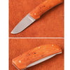 Two images of "Pocketknife Making for Beginners" by Schiffer Publishing, Ltd. show a slip-joint folding pocketknife with a polished wooden handle and stainless steel blade, displayed open and closed on a textured brown surface.