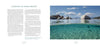 A magazine spread from Schiffer Publishing, Ltd.’s Clarity features "Looking Up From Below" text on the left and a split-level photo on the right, showing Lake Tahoe’s rocks above and below crystal-clear water beneath a blue sky.