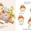 King of Boredom" by Schiffer Publishing, Ltd. is a dyslexia-friendly picture book featuring animals and a boy in gray at a treat-filled table, capturing his growing boredom while celebrating individuality through expressive illustrations.