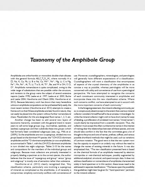 The Collectors' Guide to the Amphibole Group by Schiffer Publishing, Ltd. presents detailed text and crystal images on amphibole mineral classification and properties—perfect for mineral collectors.