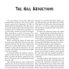 A two-column page from More New England Graveside Tales (Schiffer Publishing, Ltd.) describes the Hill Abductions UFO case, detailing Betty and Barney Hill's terrifying ordeal, nightmares, and the aftermath of their experience.