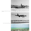 Three black-and-white photos of B-29s from the 307th Bomb Wing flying at Davis Monthan, over a color view of downtown Lincoln near historic Lincoln AFB—featured in "Cold War Cornhuskers" by Schiffer Publishing, Ltd.