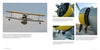 A two-page spread from Schiffer Publishing, Ltd.'s Legends of Warfare showcases the Grumman J2F Duck with photos of the vintage yellow and silver biplane, close-ups of its engine and propeller, and descriptive text alongside the images.