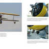 A two-page spread from Schiffer Publishing, Ltd.'s Legends of Warfare showcases the Grumman J2F Duck with photos of the vintage yellow and silver biplane, close-ups of its engine and propeller, and descriptive text alongside the images.