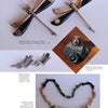 A collage of silver jewelry, labeled by material and maker, features in "The William Spratling Legacy" from Schiffer Publishing, Ltd.—including dragonfly pins, geometric earrings, and jade, shell, or gold-accented necklaces from Taxco, Mexico.